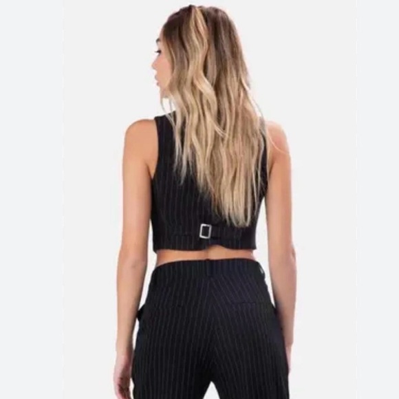 Pinstripe Vest Top - Picture 5 of 6